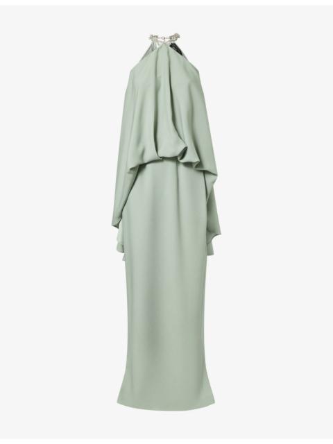 Cyclades Crystal Woven Maxi Dress