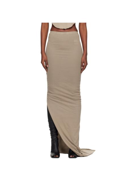 Taupe Concordians Soft Edfu Maxi Skirt