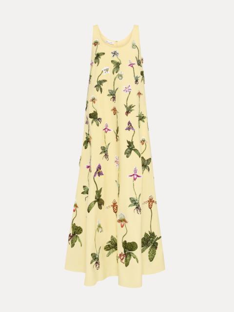 Oscar de la Renta ORCHID THREADWORK GOWN - 25RE0402DSW_BNN | REVERSIBLE