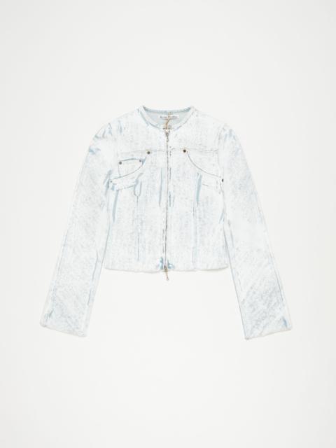 Pigment print denim jacket - Light blue