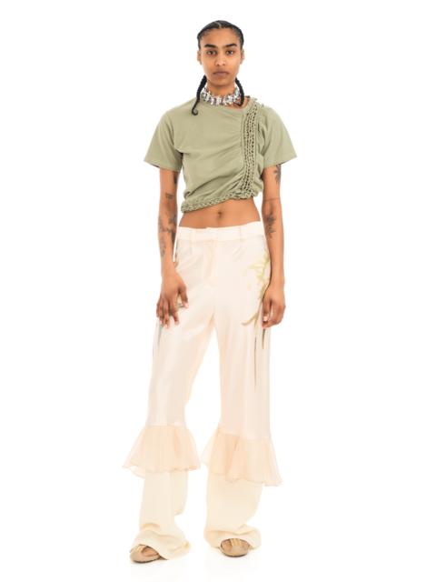 BUTTER FADED FLOWER GERANIUM TROUSER