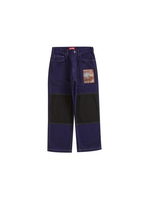 Supreme Mark Leckey Dream English Kid Twill Panel Pants Navy