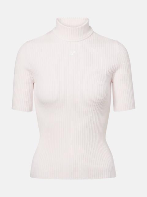Reedition ribbed-knit top