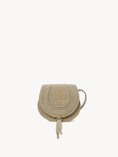 SMALL MARCIE SADDLE BAG IN RAFFIA-EFFECT FIBERS