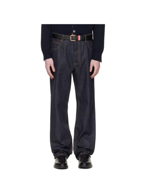 Navy Selvedge Denim 5-Pocket Jeans