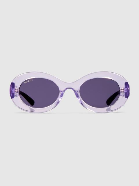 Oval frame sunglasses