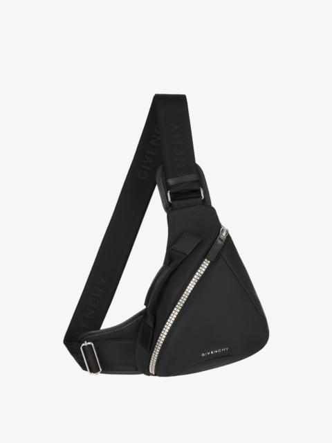 SMALL G-ZIP TRIANGLE BAG IN NYLON