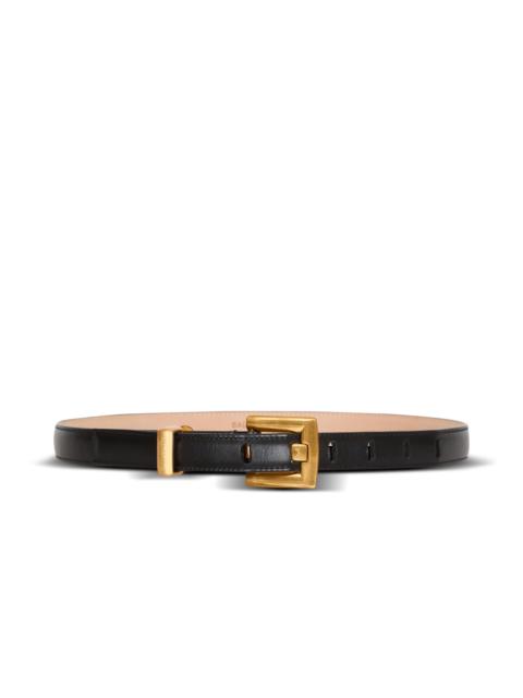 Anthem calfskin leather belt