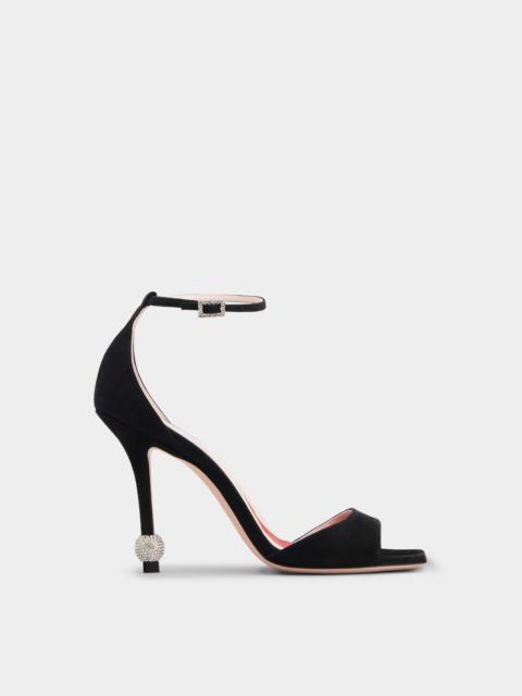 Vivier Marlène Strass Sandals in Suede