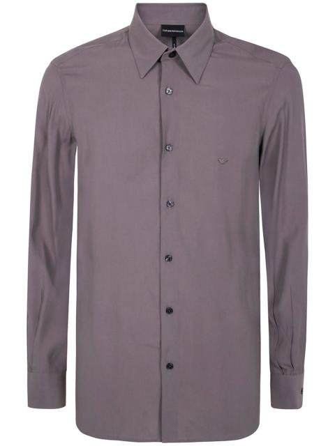 embroidered-logo shirt