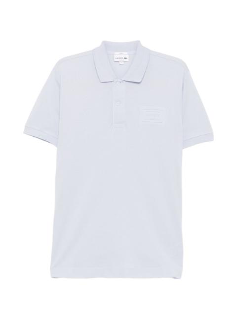 logo-embroidered polo shirt