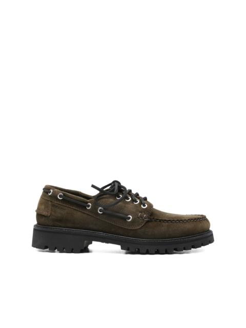 lace-up lug-sole boat shoes