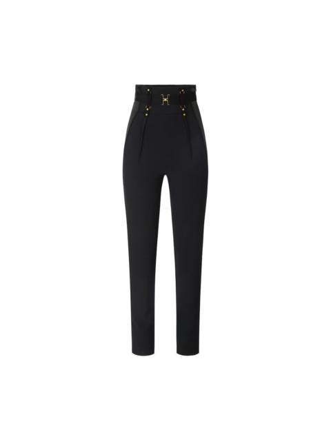 High-waisted skinny trousers