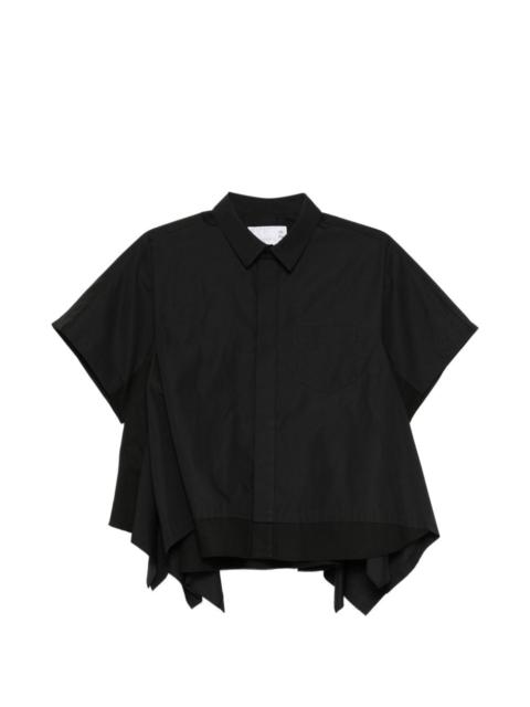 flared asymmetric hem shirt