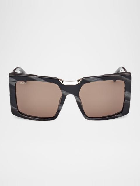 Spark 6 Rectangle Acetate Sunglasses