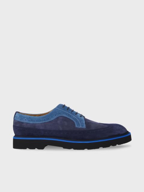 Navy Suede 'Count' Brogues