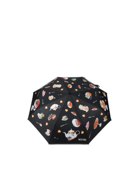 dessert-patterned umbrella