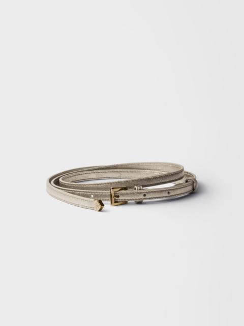 Nappa leather belt