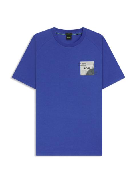 RELAXED-FIT T-SHIRT WITH DECORATIVE REFLECTIVE ACCENTS