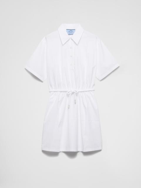 Poplin mini-dress