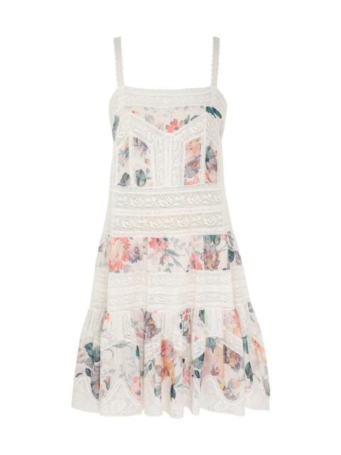 ACACIA LACE TRIM MINI DRESS