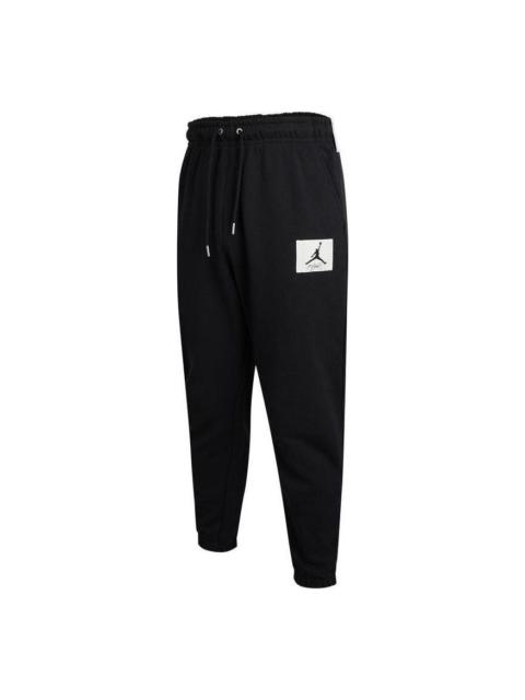 Air Jordan Solid Color Bundle Feet Sports Pants Men's Black DQ7469-010