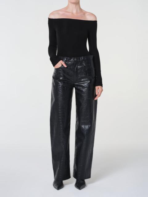 ARC JEAN 32" (RECYCLED LEATHER) IN CROC