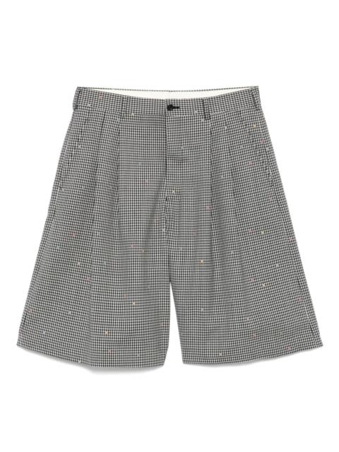 plaid tailored shorts