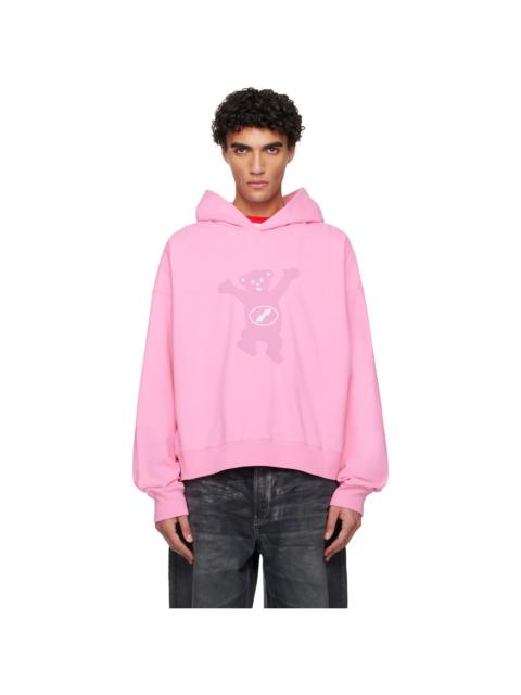 Pink Pigment New Teddy Logo Hoodie