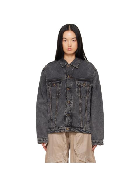 Black Wire Denim Jacket