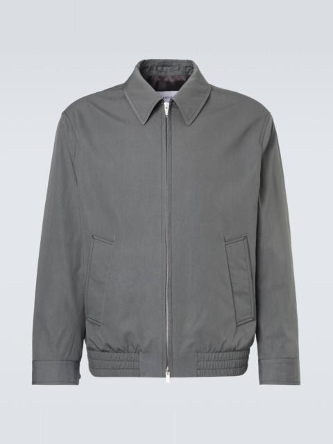 Cotton and silk blouson jacket
