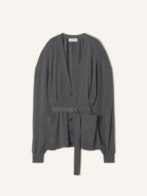 WOOL AND CASHMERE OVERSIZED CARDIGAN
