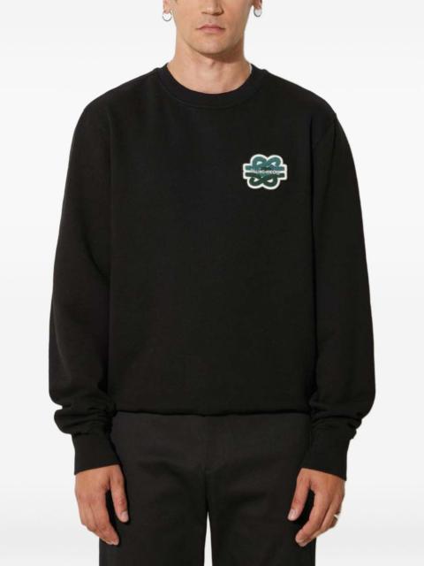 embroidered-logo sweatshirt