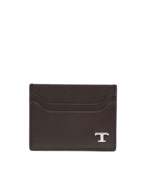 logo leather cardholder
