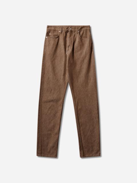 Men's Cotton Canvas Jeans Brown