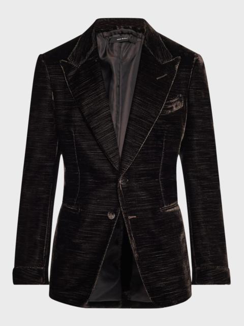 Men's Shelton Velvet Faille Cocktail Jacket
