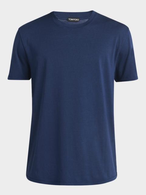 Men's Lyocell-Cotton Crewneck T-Shirt