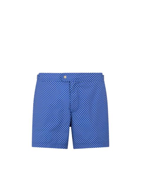 SMALL DOT PRINT NYLON SWIM SHORT