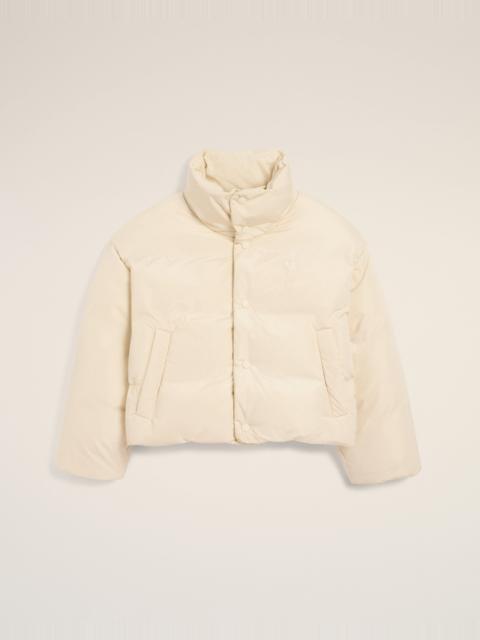 WHITE TAFFETAS  AMI DE COEUR DOWN JACKET