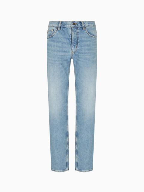 J76 STRAIGHT-FIT JEANS IN A VINTAGE-EFFECT WASHED DENIM