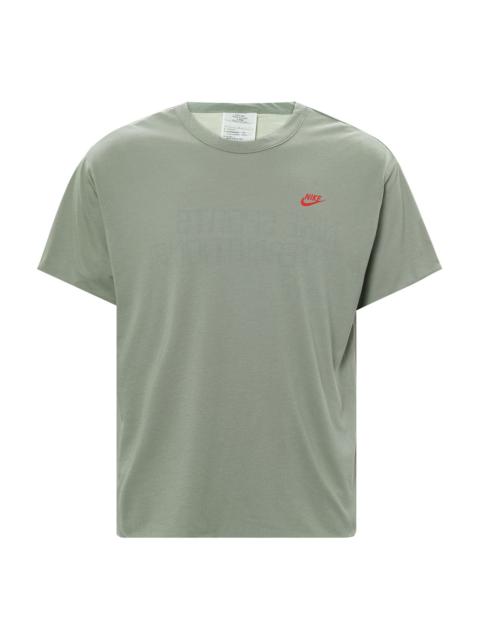 Men's Nike Logo Reversible Casual Round Neck Short Sleeve Gray T-Shirt DQ4248-073