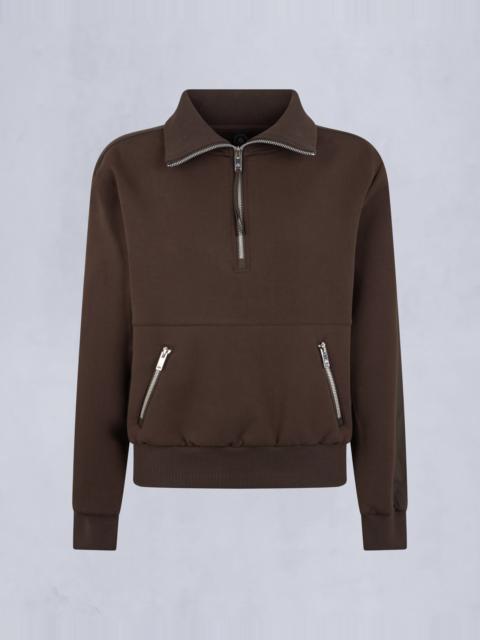 MIX MEDIA QUARTER ZIP SWEATER