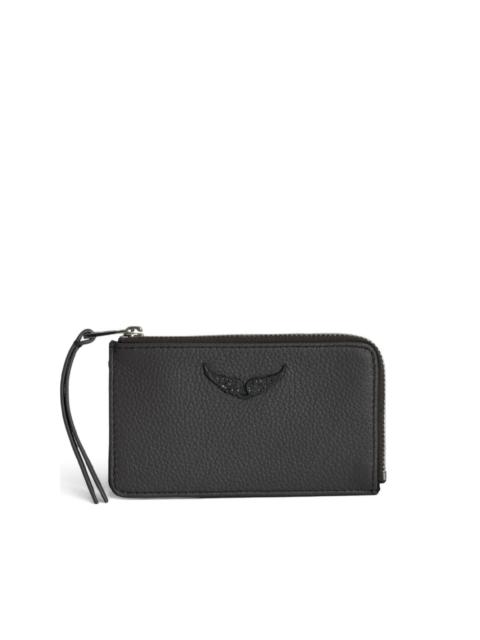 wings-detail top-zip wallet