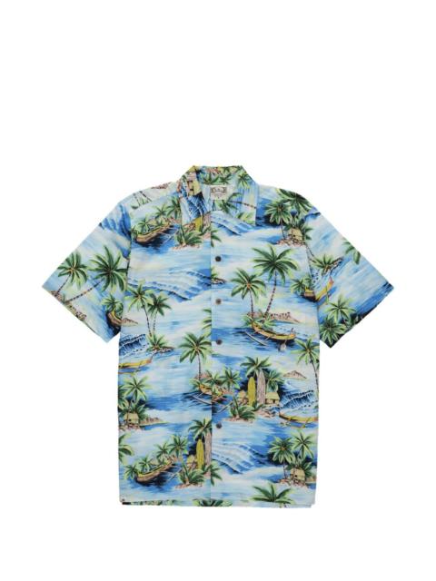 Outrigger printed short-sleeve shirt