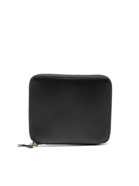 zip-around leather wallet