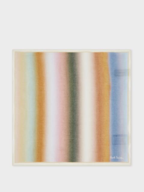 Cotton Multicolour Stripe Pocket Square