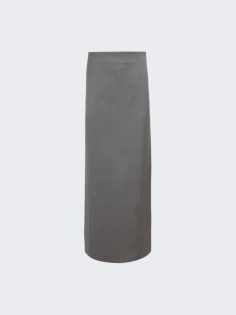 Column Maxi Skirt Slate Grey