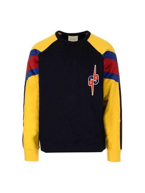 Gucci MENS Multicolor Double G Casual Long Sleeve Sweater Multicolor 573322-XJA6W-1074