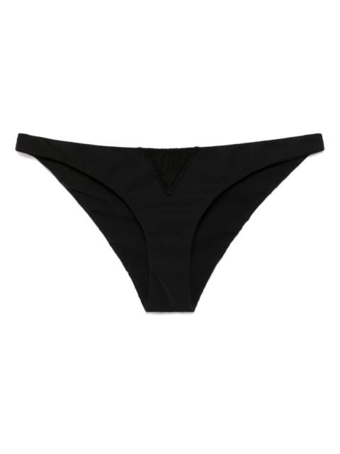 lace inset bikini bottom