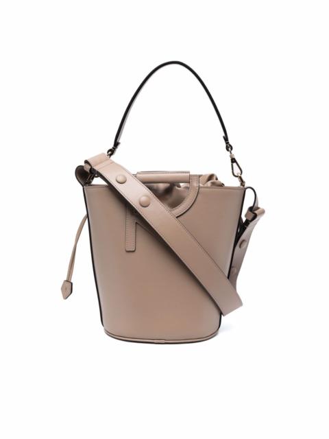 logo-embellished bucket bag